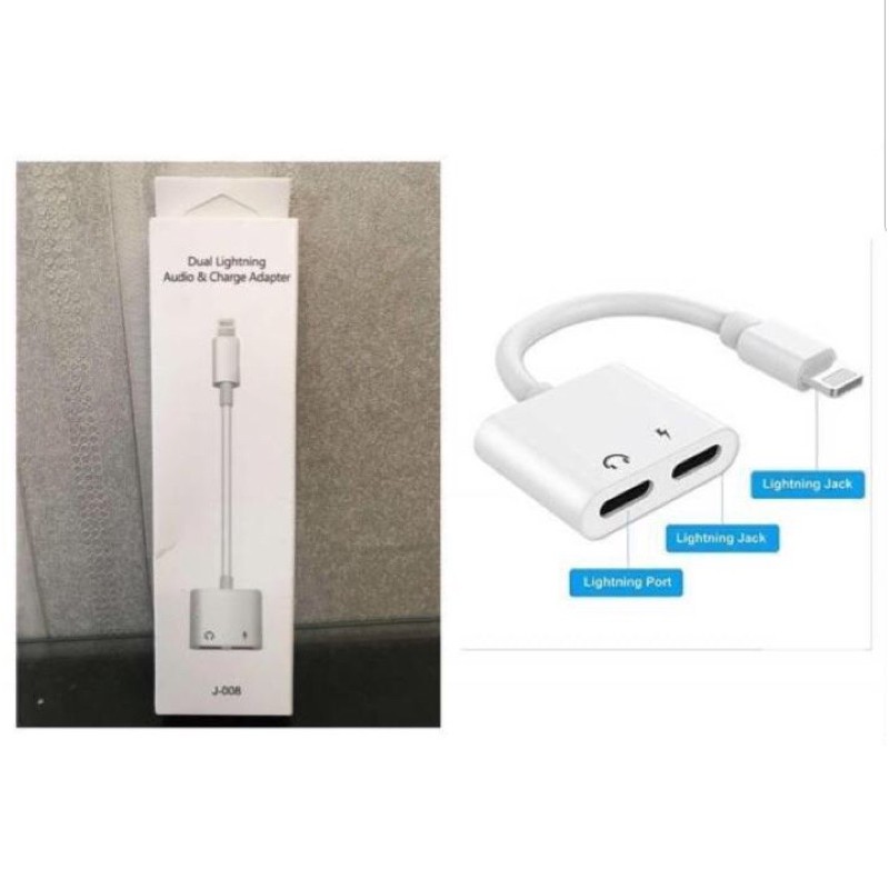 DUAL LIGHTNING AUDIO &amp; CHARGER ADAPTER