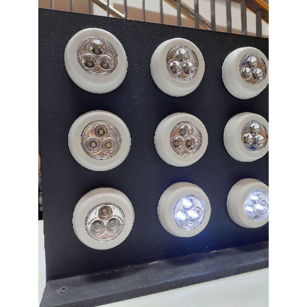 LAMPU TEMPEL LED RAM PUTIH BATERAI