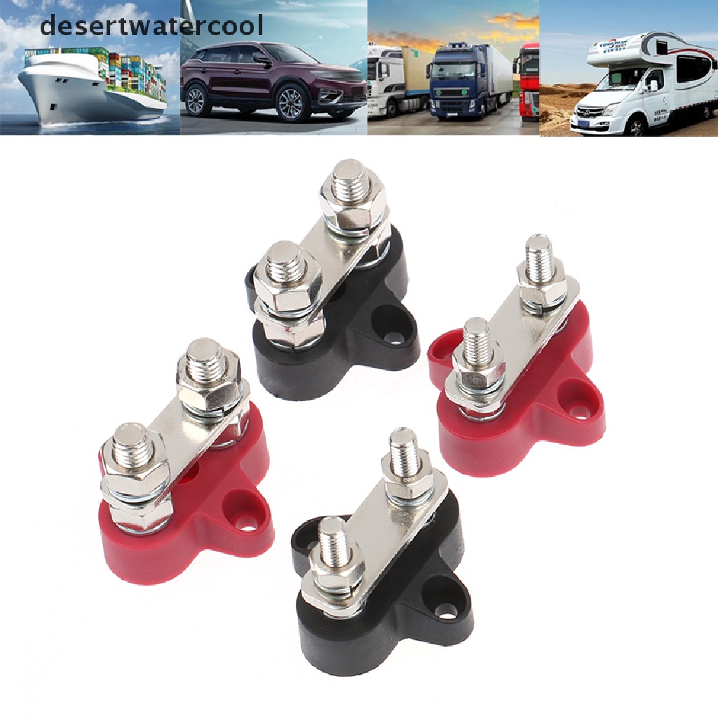 Deid Terminal Block Stud M6 M8 12V 24V Ukuran 1 / 4 &quot;5 / 16&quot; Heavy Duty Untuk Truk / RVs / Perahu