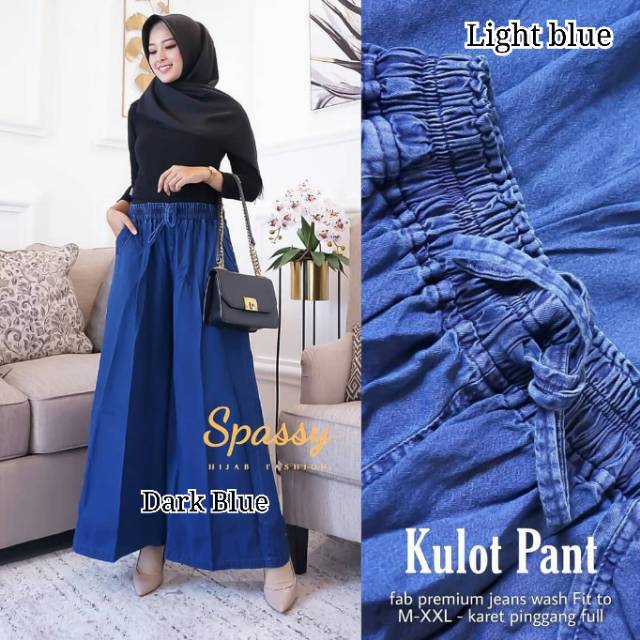 Kulot jeans XXL (SUPER LEBAR/MAYUNG) //JF6753