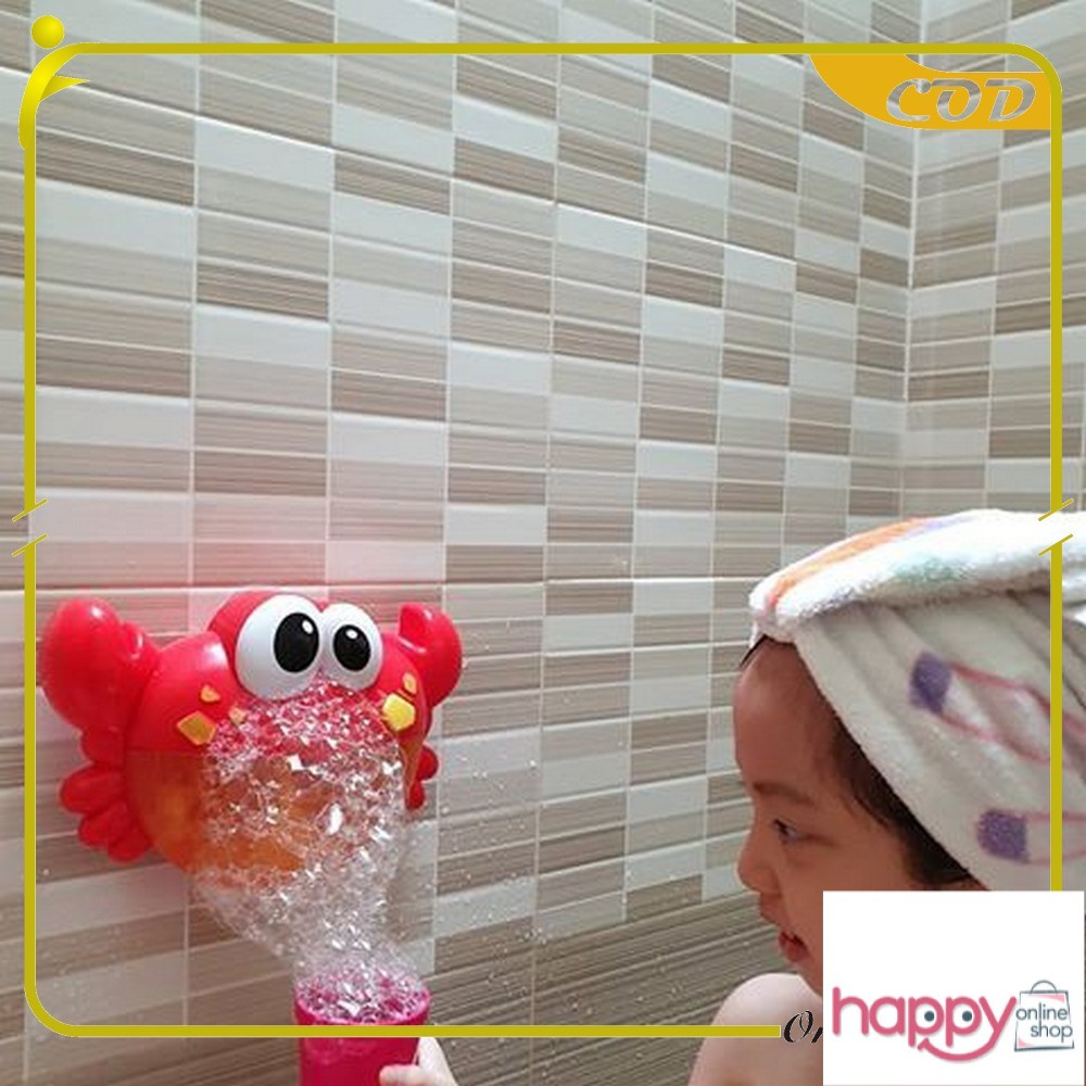 ONE-M56 M57 Mainan Mandi Anak Bubble Crab Music Alat Pembuat Busa Mainan Gelembung Balon Sabun