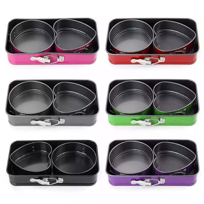 Set Loyang Alat Cetakan Kue 3 in 1 / Mini Cake Mold 3 in 1