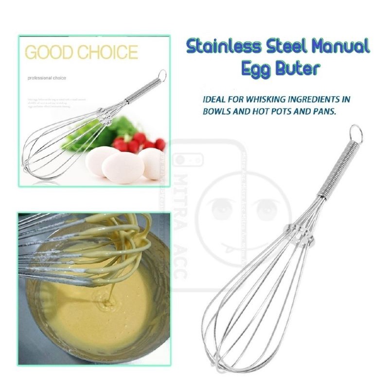 Alat Pengocok Telur Balloon Whisk / Kocokan Telur Kopi Gula Kue Butter