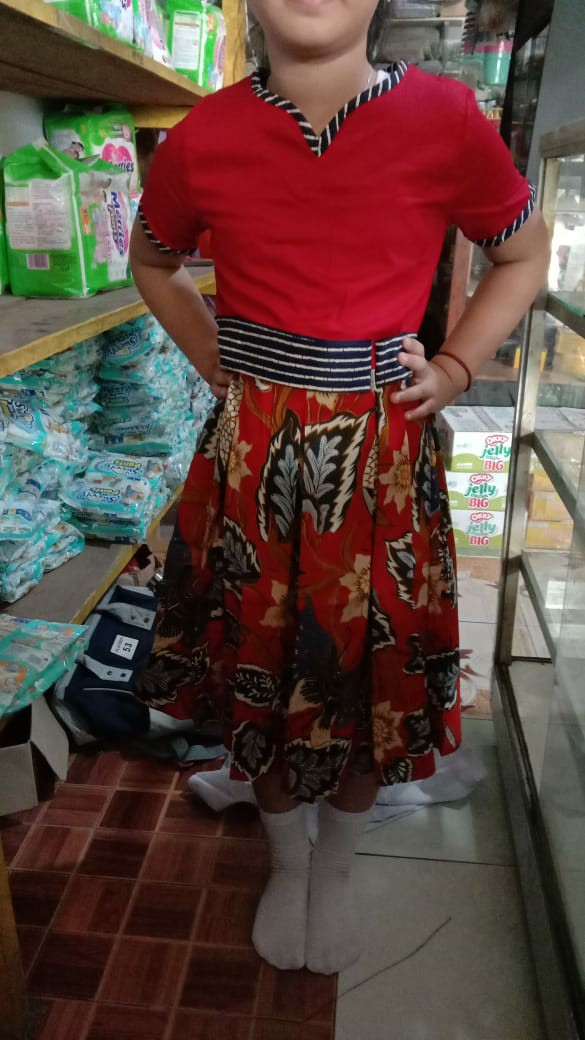 Gio Kids Dress - Dress Batik Anak Perempuan
