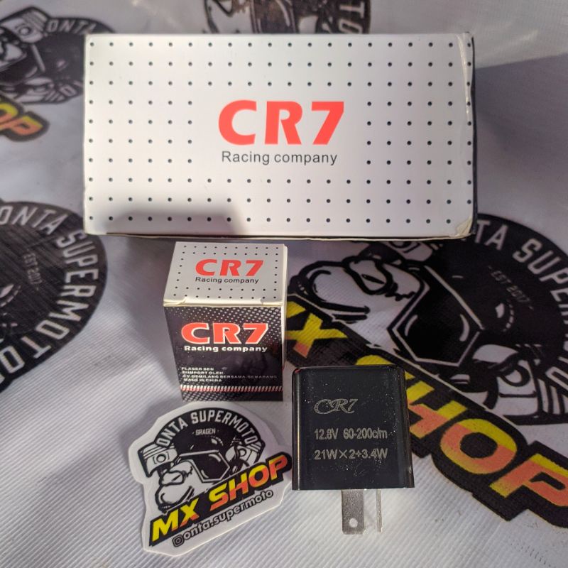 Flasher LED CR7 motor sein reting kedip stel cepat lambat universal motor klx crf wr dll