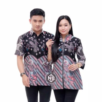 Terlaris Serut Genes Jelita Tunic Navbor Yelbor Whitbor Creambor Tunik Batik Modern Hrb030 Dolbi Dob