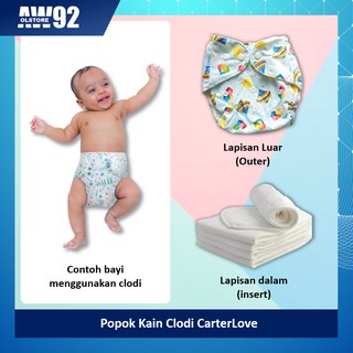 Popok Kain Clodi Diaper Perlengkapan Mandi Bayi Baby Baru Lahir Newborn