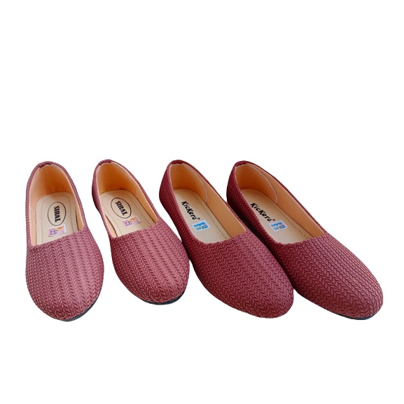 Sepatu Flat Wanita Warna Salem