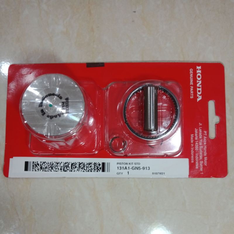 PISTON RING SEHER KIT GN5 SUPRA X GRAND LEGENDA WIN PRIMA ASTREA OS SIZE STANDAR STD 50 100 ORIGINAL ORI ASLI HONDA AHM-STANDAR/STD