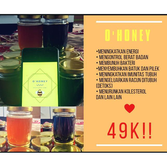 

O'Honey Madu Hutan Penambah Imun saat pandemi 250g