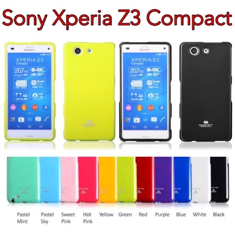 Sony Xperia Z3 Compact Jelly Soft Case Silikon