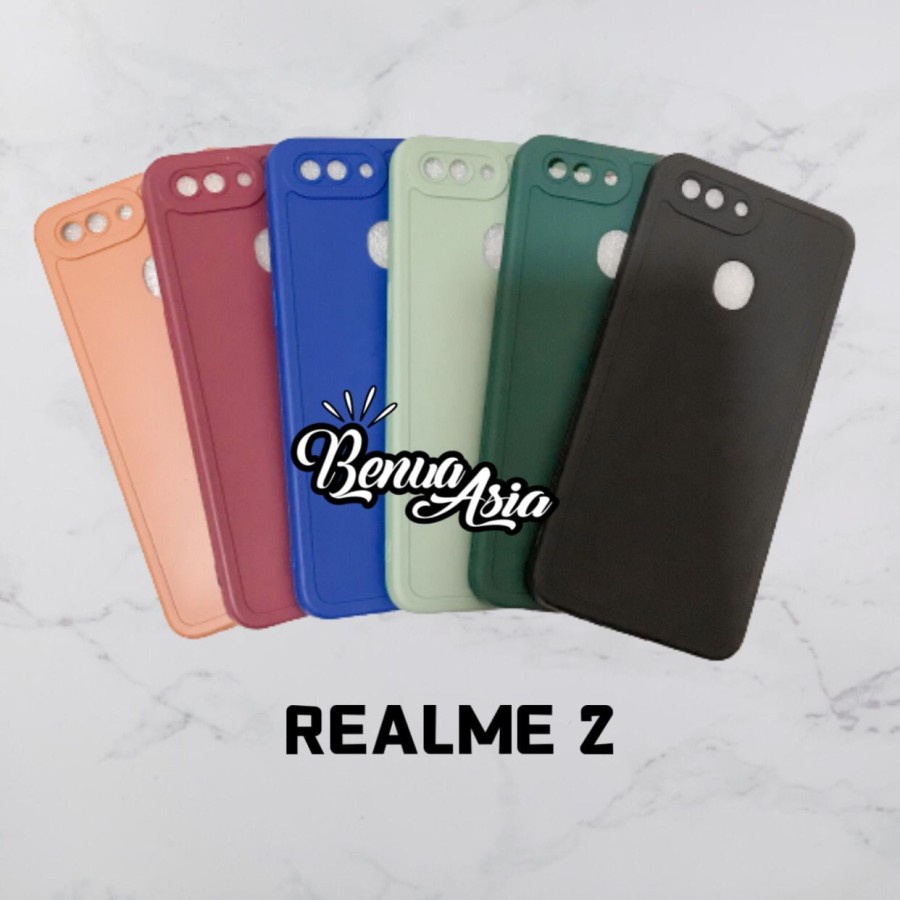 SOFTCASE PRO CAMERA REALME 2 MACARON - FA