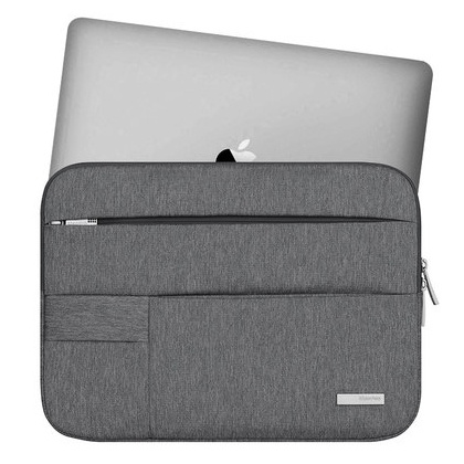 KALIDI Canvas Artisan Sleeve Case Notebook Laptop 14 Inch - CNC42 - Gray