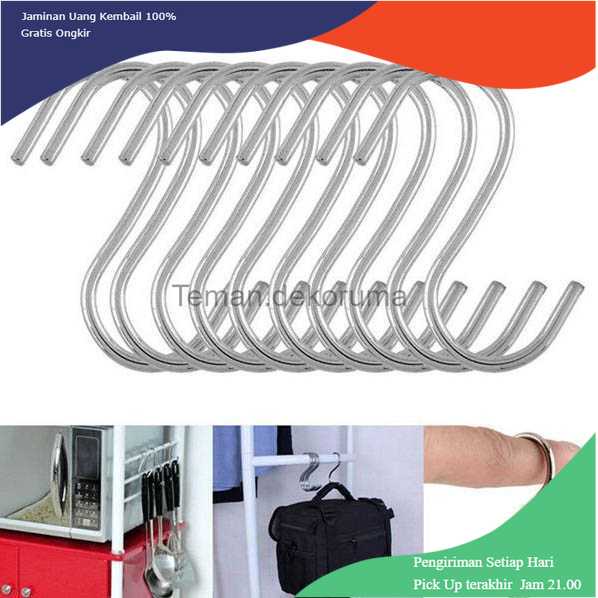TD-DA1 Hanger Gantungan Serbaguna Stainless Steel 10PCS - M127105
