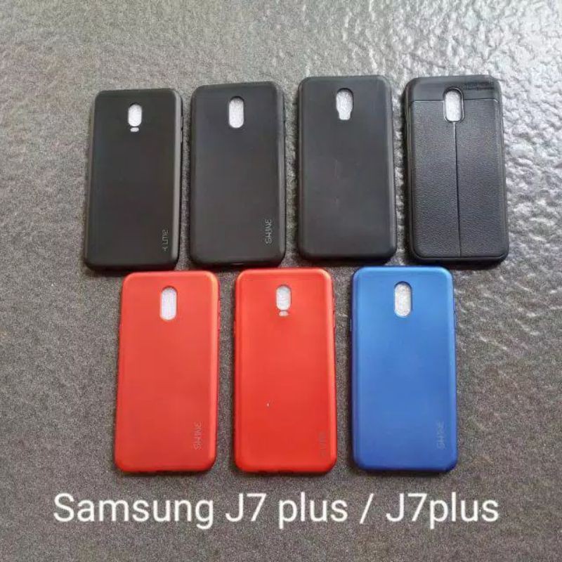 Case Samsung J7+ J7 plus . J4+ J4 prime . J6+ J6 prime soft softcase softshell silikon cover casing kesing housing