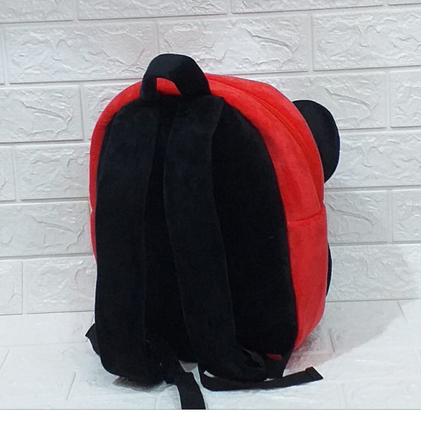 Tas Ransel Sekolah Anak SD Mickey Minnie Size L 2Resleting/Backpack Miki Mini/Kado Tas Anak