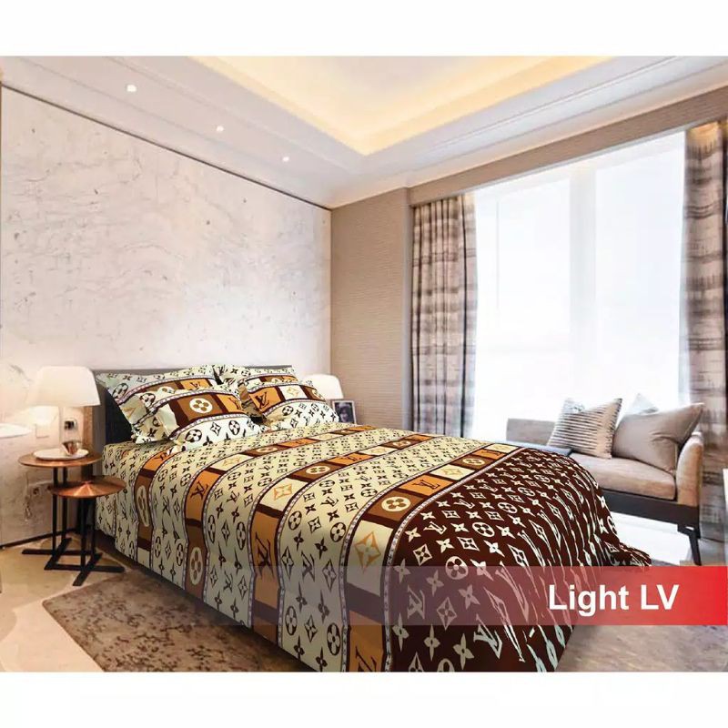 Sprei Homemade LV UK 180X200 No 1 Katun Polymicro Terbaru Murah | Seprei Karakter | Seprai Homemade