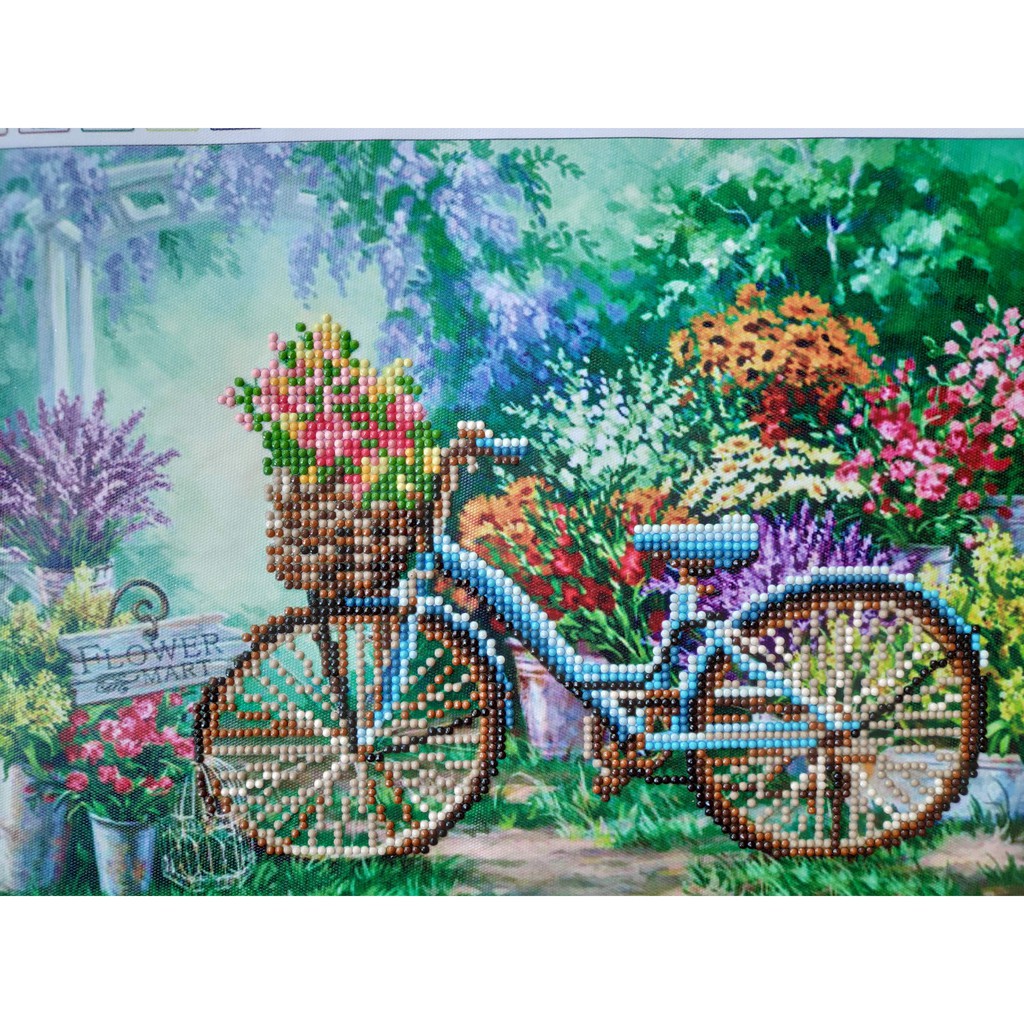 020 - Diamond Painting 5D (Bicycle Flower Mart / Sepeda Toko Bunga) - Kado / Hadiah