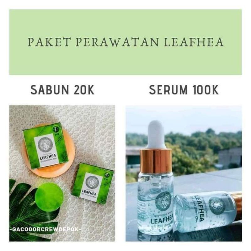 sabun dan serum leafea