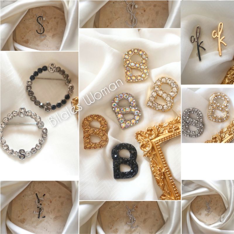 Bros Ysl Bros Button ala Brooch Buttonscarves Bros Wearing Klamby Bros WK Anna Round Brooch