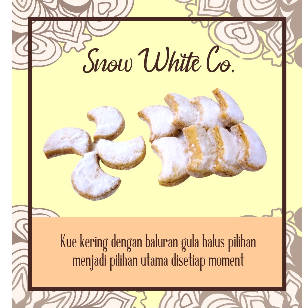 

OLIVIA BAKERY - Snow White Cookies - Putri Salju