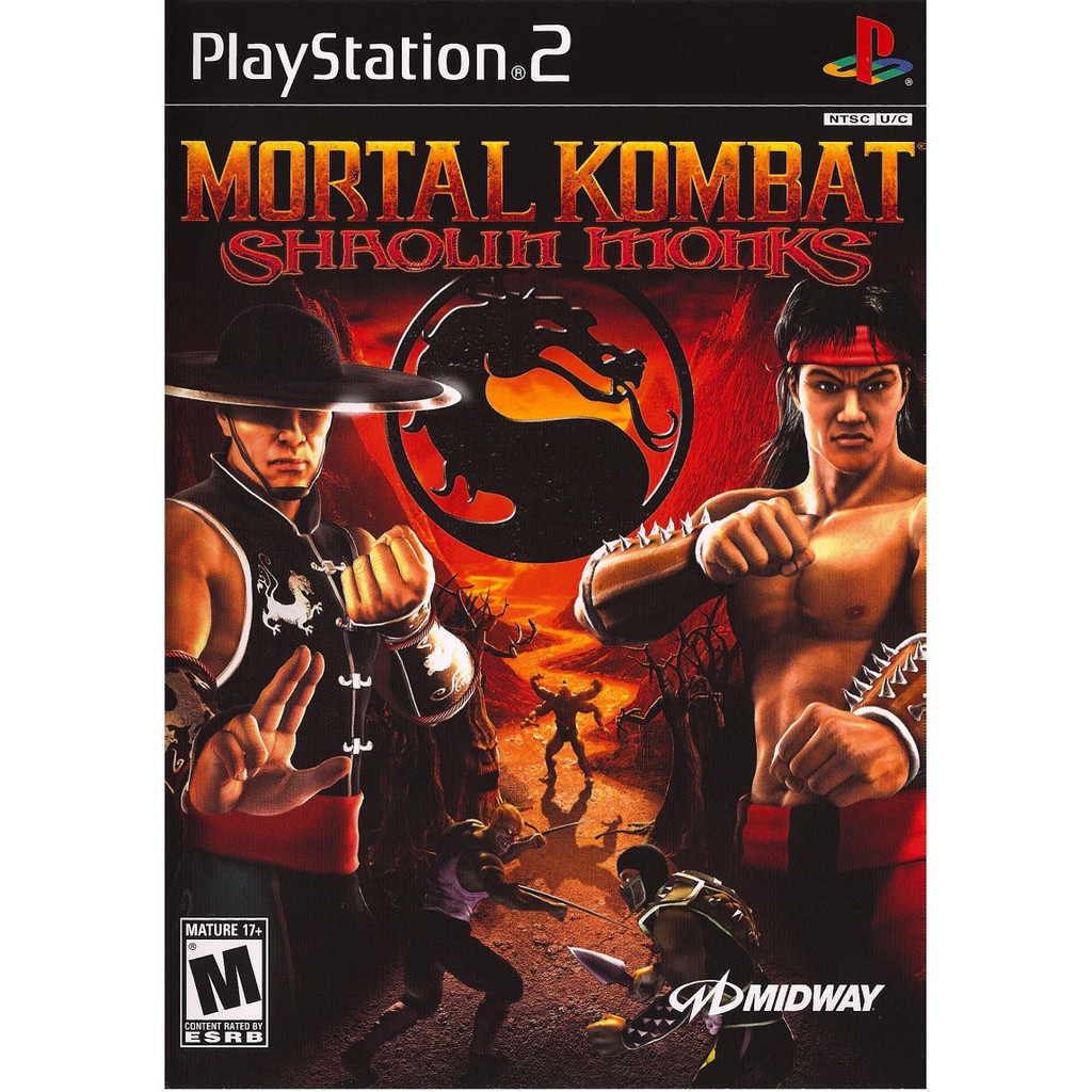 DVD Kaset Game PS2 Mortal Kombat Shaolin Monks