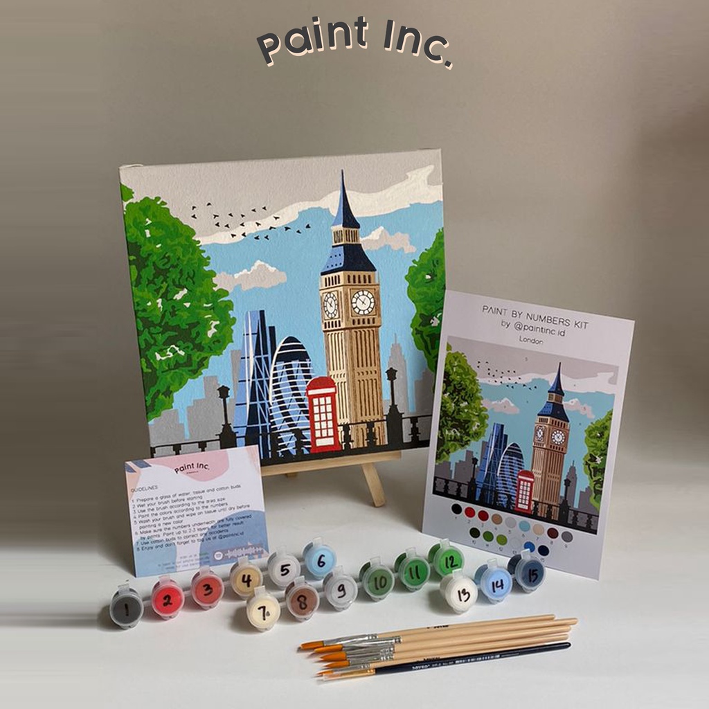 

Paint by Numbers Kit: London | Paint Inc. ID | Paint by Number | Painting Kit