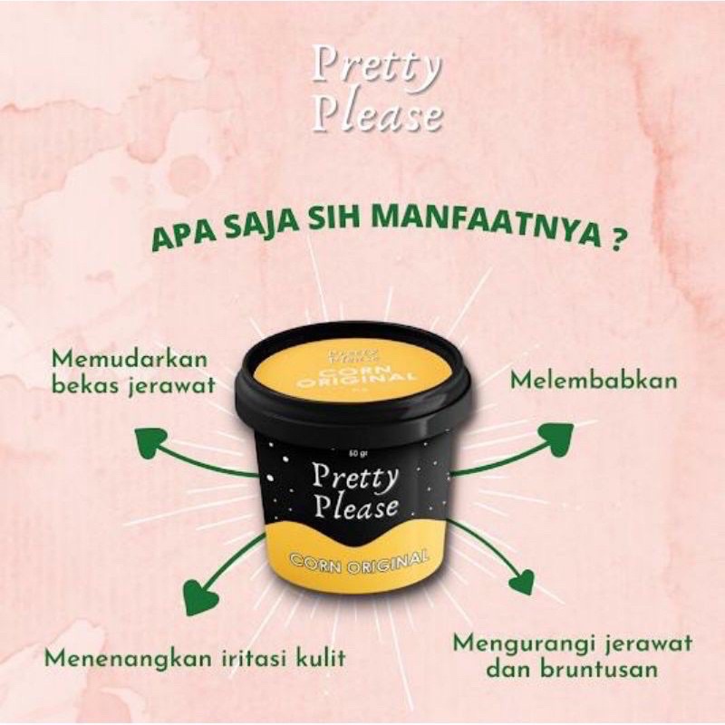 (STOKIES)✅ BPOM NEW VARIAN PRETTY PLEASE HONEY+CORN+OAT CORN ORIGINAL MASK  BY PREETY PLEASE