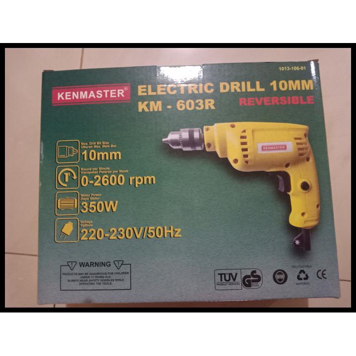 Bor Listrik Kenmaster Bor Tangan Kenmaster Reversible Bolak - Balik Kode 220