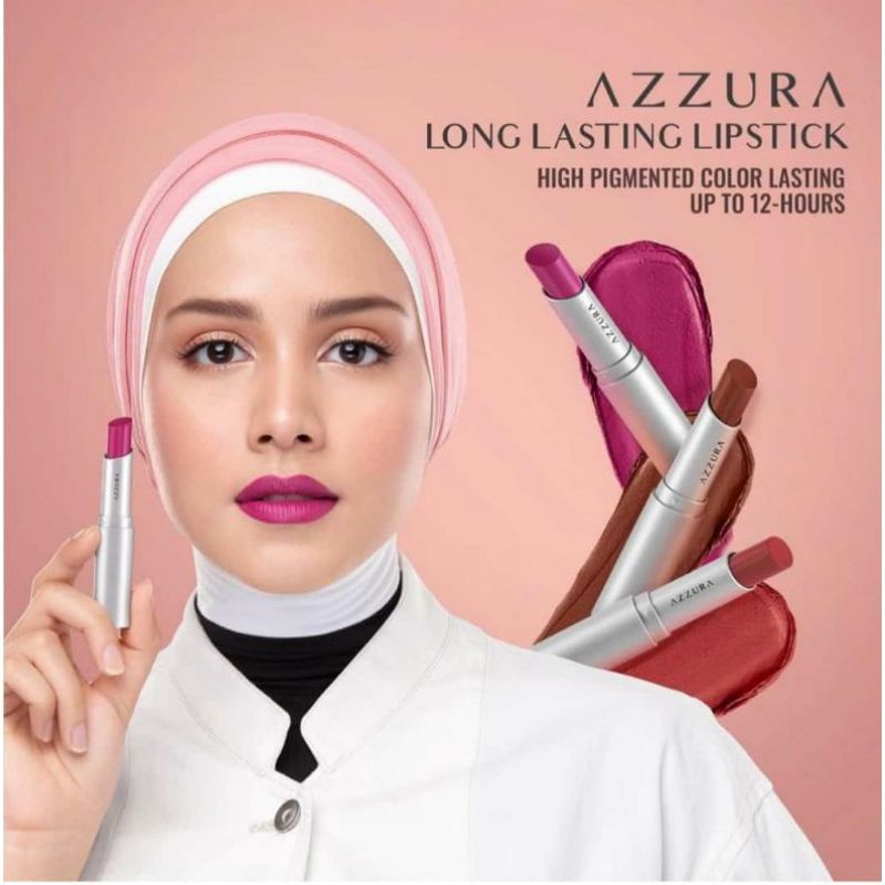 AZZURA LONG LASTING LIPSTICK / LIPSTIK TAHAN LAMA ORIGINAL