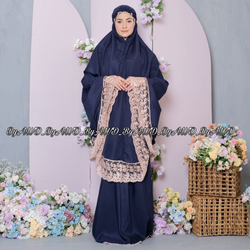 Mukena Dewasa Mukena Katun Polos ALMIRA SERIES