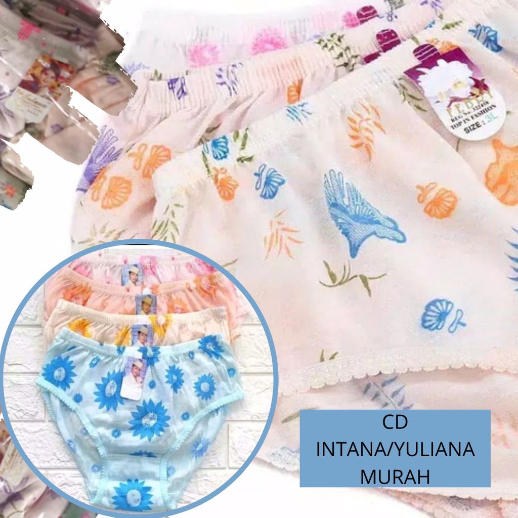 Cd wanita bunga bunga yuliana intna keke / celana dalam wanita murah/ celana dalam wanita katun mura