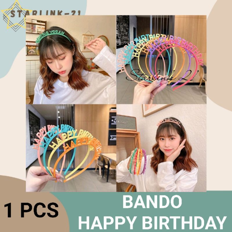 BANDO HAPPY BIRTHDAY | Bando Ultah | Birthday Headband
