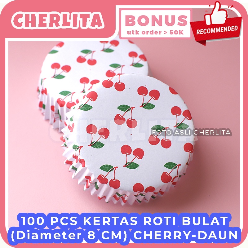 100 pcs Kertas Roti Paper Cup Bread Bulat Alas Tatakan Roti Manis