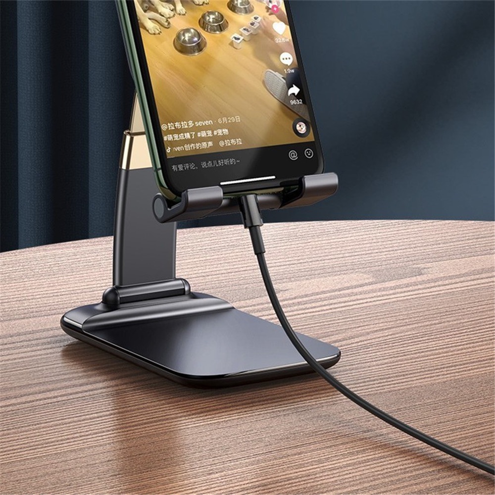 Stand Holder Lipat Adjustable Bahan Metal Untuk Smartphone