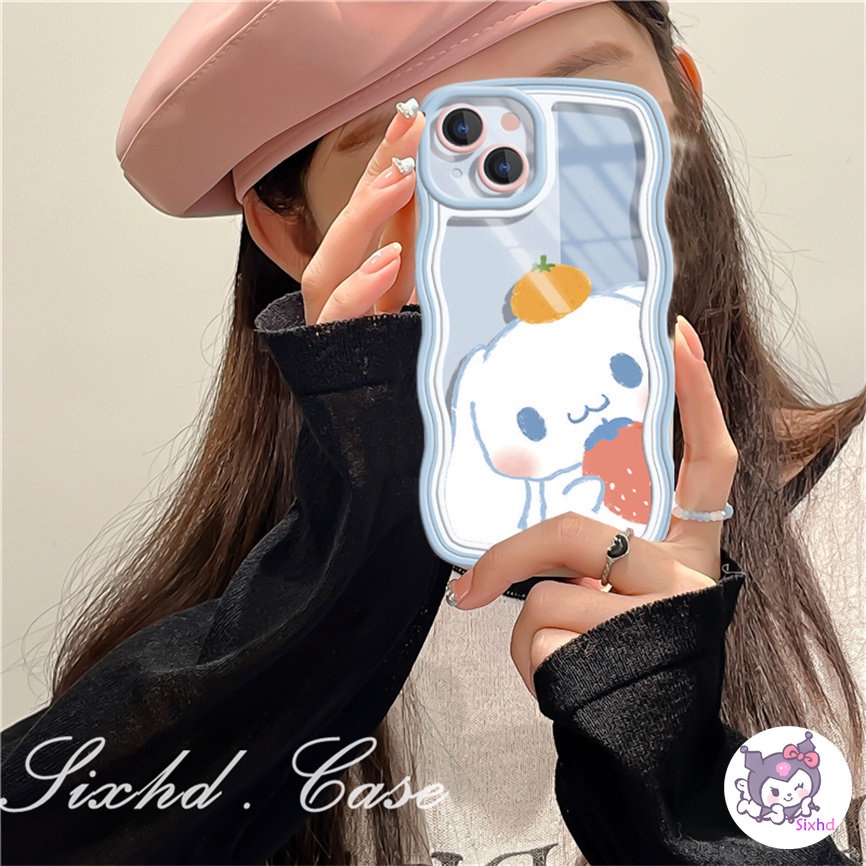 Redmi 12C 11A 10C 9T 9C Note 12 11s 11 10 9 8 Pro 10A 10 9A 9  A2 A1 Xiaomi 11Lite 12T 12Lite 11T 10T Poco M3 F3 X5 X4 X3 Pro Cute Cartoon Cinnamoroll Couple Wave Edge Phone Case Soft Cover