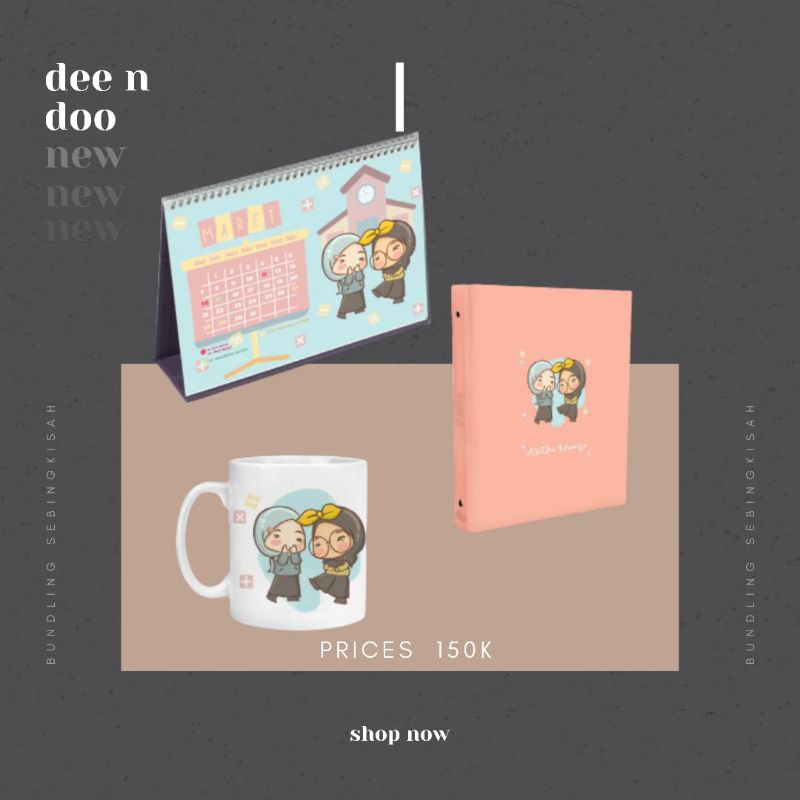 

SEBINGKISAH Kalender, Mug, Binder custom dee n doo