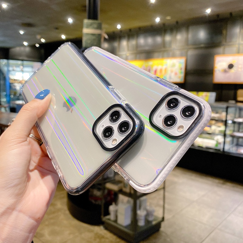Case Transparan Anti Jatuh Untuk Iphone 11 11pro Max 12 Mini 7 7plus 8 8plus Se Xs Xsmax