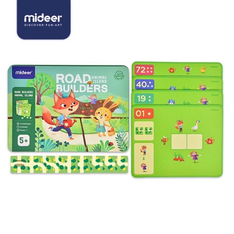 mideer road builders - logic game - mainan edukasi anak