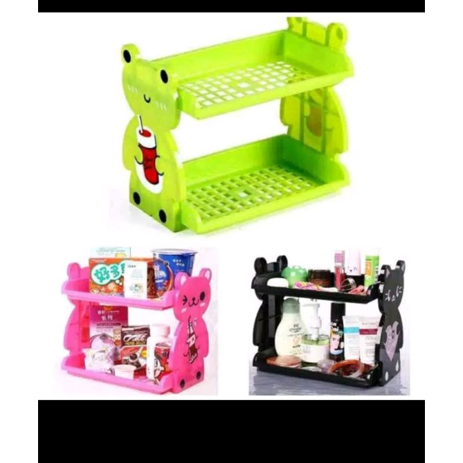 

RAK SUSUN PLASTIK rak karakter animal rak serbaguna KOSMETIK KUE DLL warna random