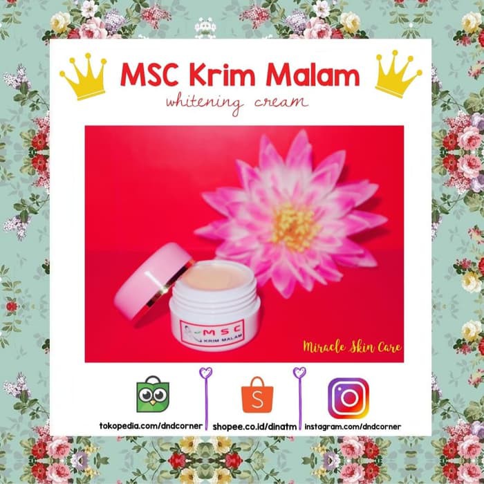 cream Krim MALAM MSC (satuan) amazing