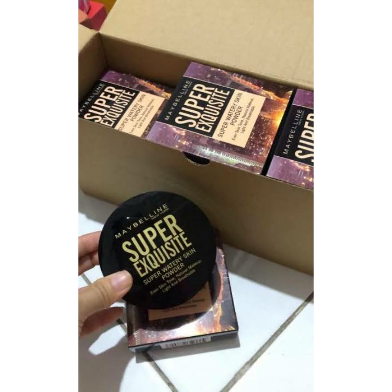 (1 Pcs) Bedak Super Exquisite 2In1 - Bedak Maybelline Natural Day - Make ( Padat Dan Basah )