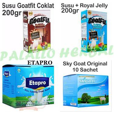 

READY BAYAR DITEMPAT Susu Kambing ettawa plus Royal jelly GOATFIT | SG SACHET | ETAPRO BERMUTU Kode