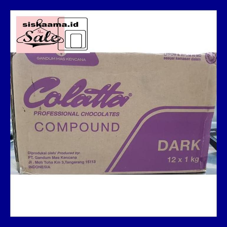 

A40D0Yh Colatta Dark Compound 1 Kg / Coklat Blok Colata Hitam 1Kg D50Tr40V
