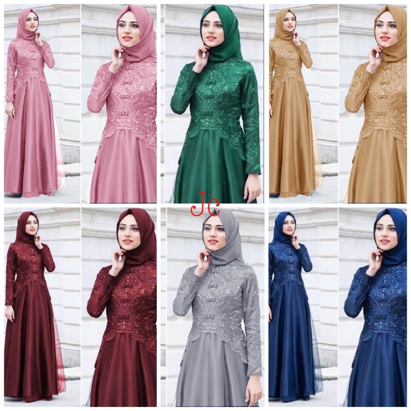 JC/ZR- maxi keiko / Gamis wanita terbaru / Gamis wanita kekinian / Maxi murah / gamis wanita premium