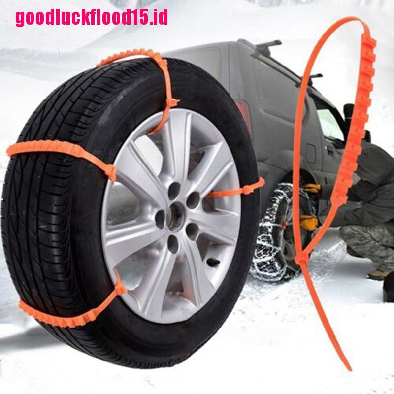 (LUCKID) 1pc Strap Rantai Ban Mobil Anti Slip Bahan Nilon Untuk Medan Salju