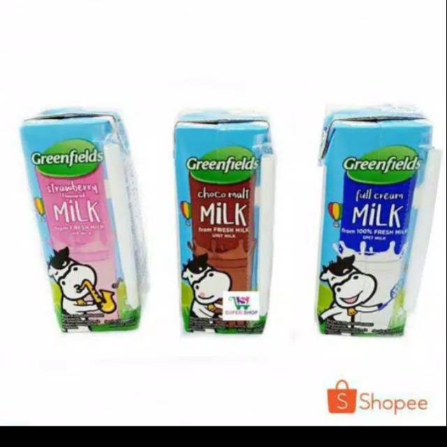 

Susu uht greenfild ukuran 125 ml isi 40 / dus