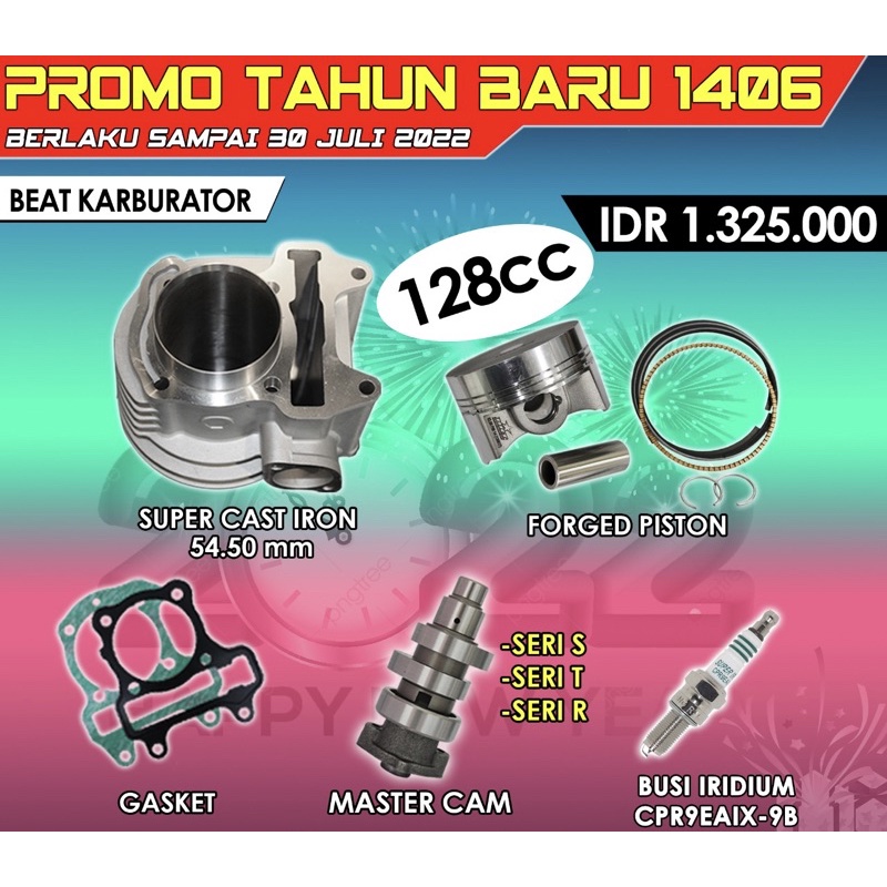 paket beat karbu (blok, piston, master cam) BRT