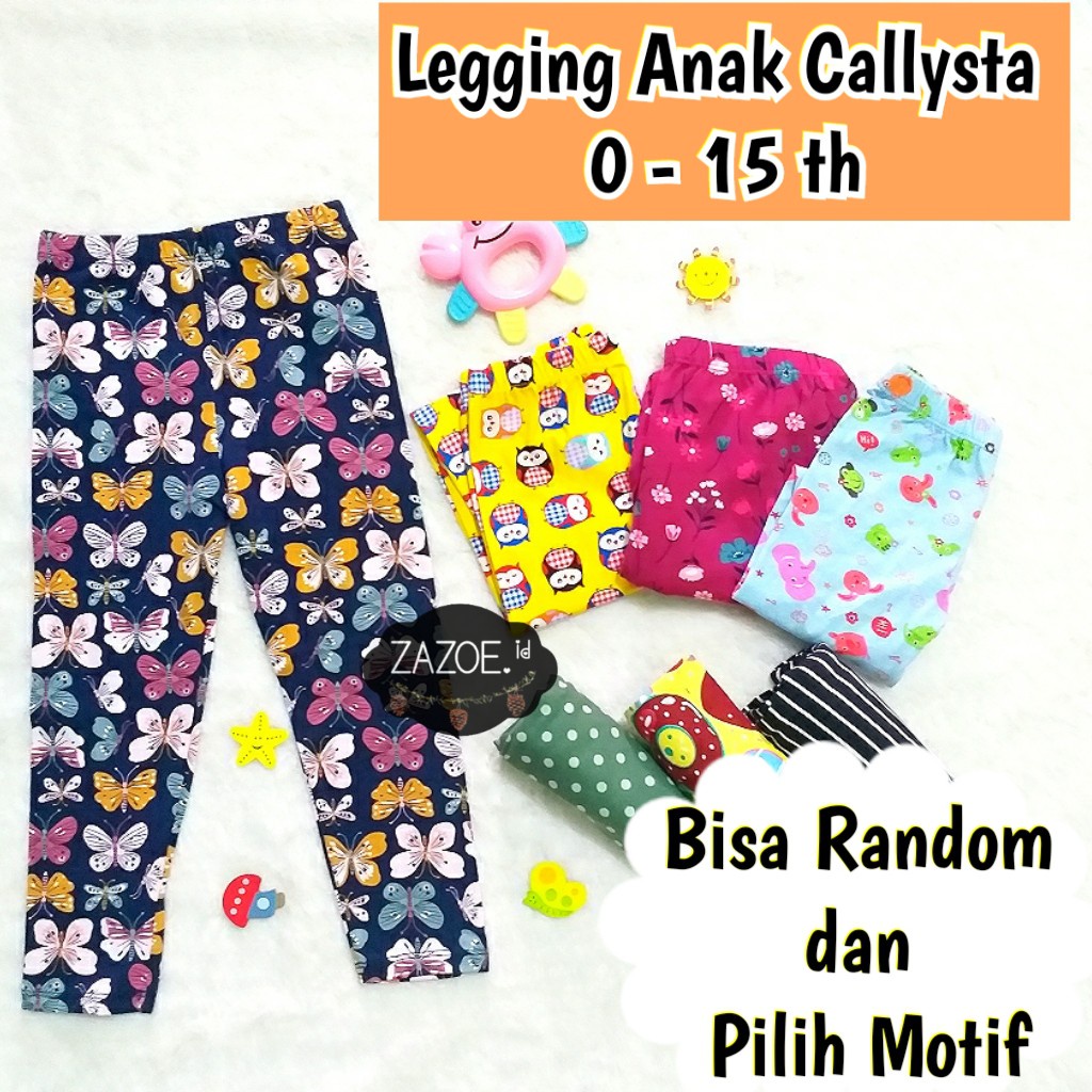 Legging Anak Usia 3 tahun sampai 4 tahun / Legging Anak Panjang / Jegging Anak / Leging Anak Spandex