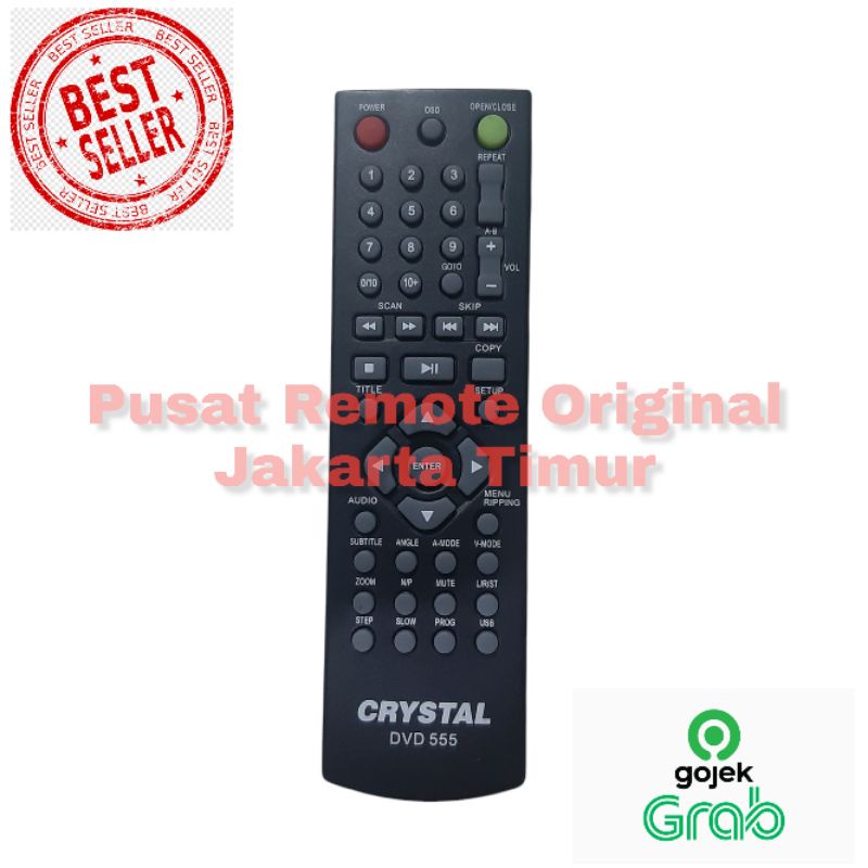 REMOTE REMOT DVD CRYSTAL ULTIMA ORIGINAL ASLI